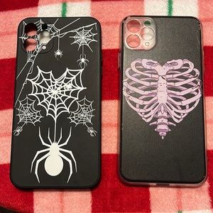 gothic heart phone case bundle